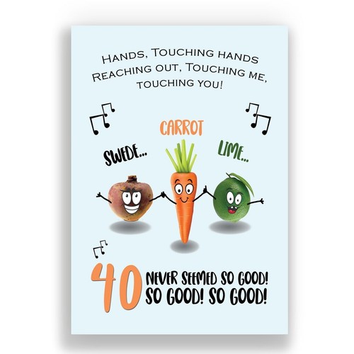 40th birthday card - card, funny