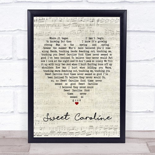Sweet caroline script - script, heart