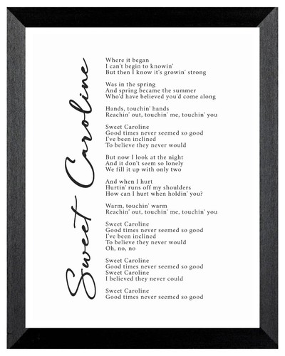 Sweet caroline lyrics neil - lyrics,