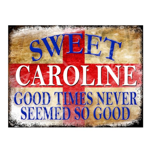 Metal tin sign - metal, retro